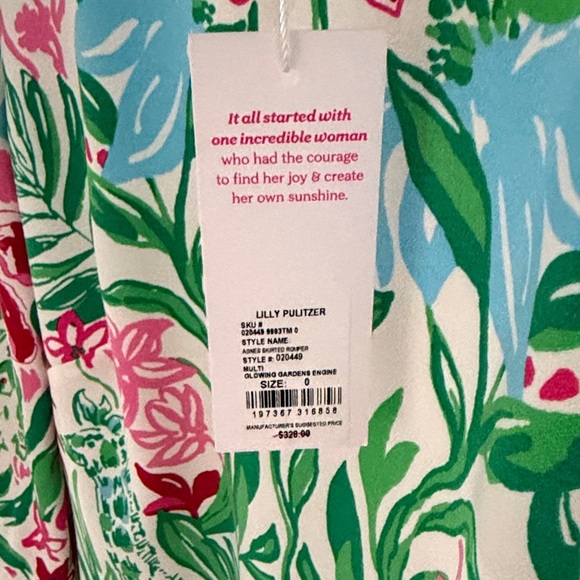 Agnes skirted shift romper 
Lilly Pulitzer Floral with Fringe-Holiday fun! - Picture 7 of 14